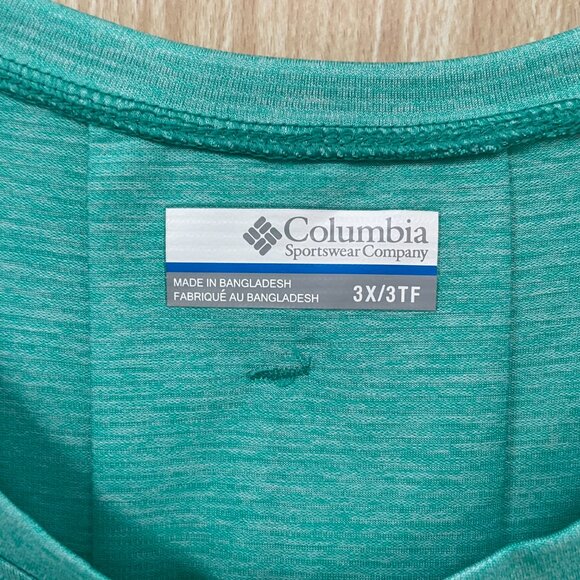 Columbia Green Top Size 3X - Picture 4 of 5
